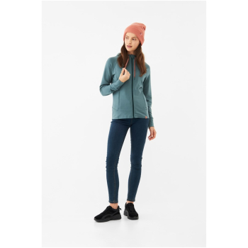 Bluza damska VIKING Lonetree Hoodie Bamboo Lady rozpinana z kapturem turkusowa   XS