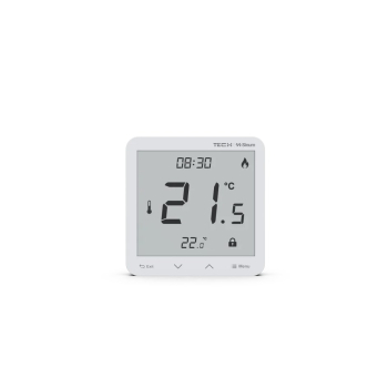 Przewodowy regulator pokojowy sinum biały R-S3 Tech Sterowniki