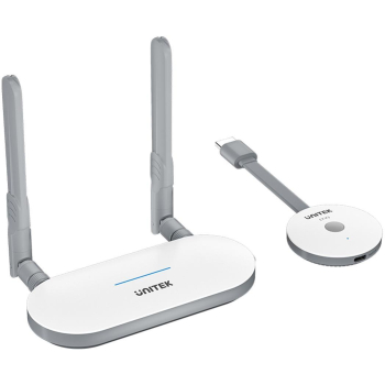 Unitek Bezprzewodowy nadajnik i odbiornik HDMI zasięg do 50m, biały