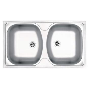 Zlewozmywak stalowy 2-komorowy ZMU 0200 5907650845744