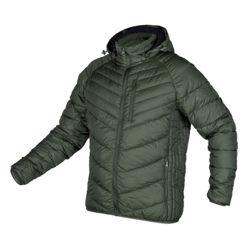 Kurtka Mix&Match, pikowana, puchowa, lekka, oliwkowo-czarna, rozmiar XXXL