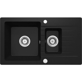 Zlewozmywak granitowy 1.5-komorowy z ociekaczem ZQZ_N513 5908212096567