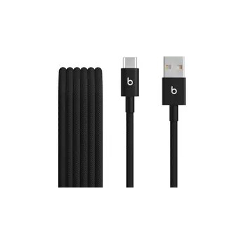 Kable USB-A do USB-C marki Apple Beats Woven (1.5 m) - Bolt Black (zestaw 2 sztuk)
