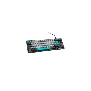Ducky Miya Pro Moonlight TKL Klawiatura Gamingowa do PC/Mac, MX-Blue, Biała LED - Ciemnoszara