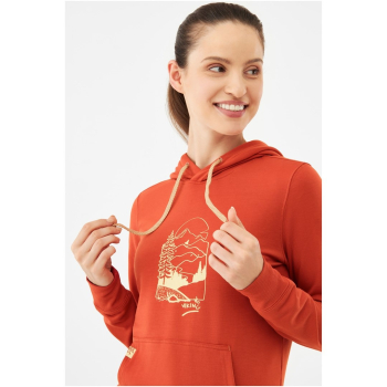 Bluza damska VIKING Panaka Hoodie Bamboo Lady z kapturem pomarańczowa   L