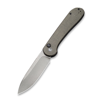 Nóż CIVIVI Button Lock Elementum Dark Green Micarta
