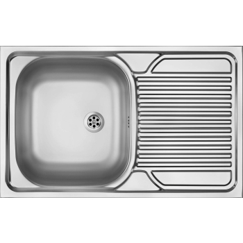 Zlewozmywak stalowy 1-komorowy z ociekaczem - nakładany ZM5 0110 5907650845768