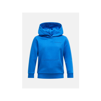 Bluza juniorska PEAK PERFORMANCE Jr Original Small Logo Hood kolor niebieski - 140