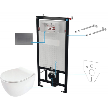 Zestaw WC podtynkowy 6 w 1