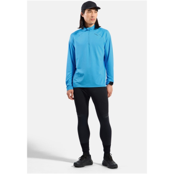Bluza z półgolfem męska Odlo ESSENTIAL CERAMIWARM Mid layer 1/2 zip niebieska   XXL