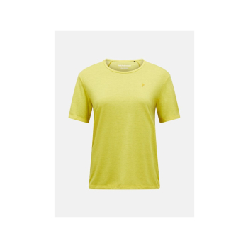 Koszulka damska PEAK PERFORMANCE W Wool-Blend Shortsleeve kolor ĹĽĂłĹ‚ty - M