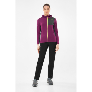 Bluza damska VIKING Tacoma Hoodie Lady rozpinana z kapturem fioletowa   M