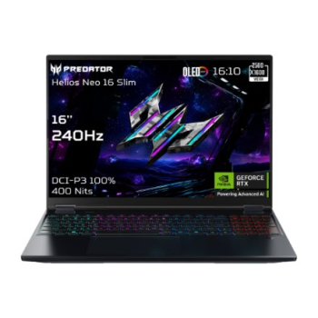 Acer | Predator Helios Neo 16S AI PHN16S-71-95J5 | Black | 16 " | OLED | WQXGA | 240 Hz | Intel Core Ultra 9 | 275HX | 64 GB | DDR5 | Solid-state driv