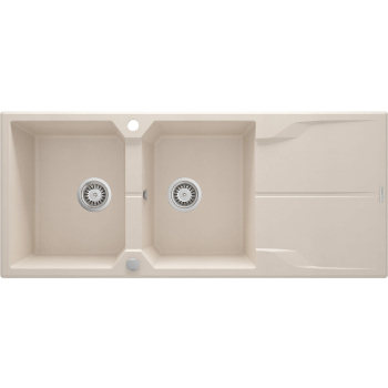 Zlewozmywak granitowy 2-komorowy z ociekaczem ZQN 5213