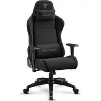 SENSE7 Spellcaster FUKU XL czarny / Fotel gamingowy / Materiał / Regulowany / Kółka / Nośność 160 kg