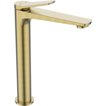 HIGH WASHBASIN MIXER NESTOS BRUSHED GOLD
