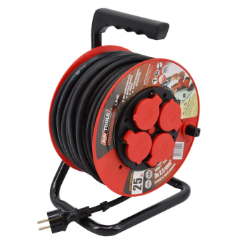 AWTOOLS PRZEDŁUŻACZ BĘBEN PROFESSIONAL 30m 3x1,5 mm 16A / 3680W / IP44