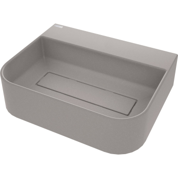 Umywalka granitowa nablatowa z miejscem na baterię - z maskownicą