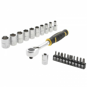 zestaw z grzechotką 1/2" 120t nasadkami i bitami