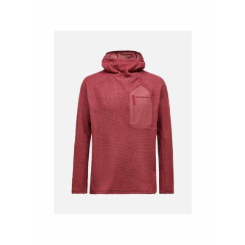 Bluza mÄ™ska PEAK PERFORMANCE M Freelight Polartec Alpha Hood kolor czerwony - M
