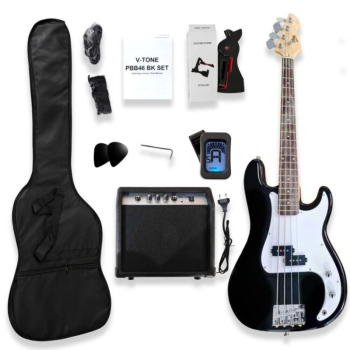 V-TONE PBB46 BK SET zestaw gitarowy gitara basowa