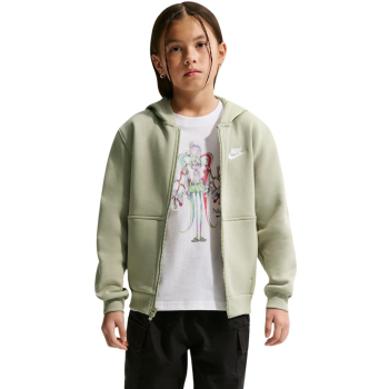 Bluza dla dzieci Nike Sportswear Club Fleece jasnozielona FD3004 304   L