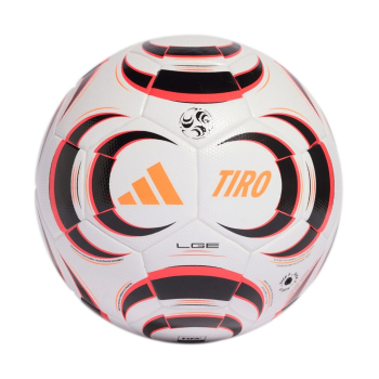 Piłka nożna adidas Tiro League biało-czarno-pomarańczowa KA5263 4