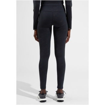 Legginsy damskie Odlo Tights ZEROWEIGHT PRINT REFLECTIVE czarne   M