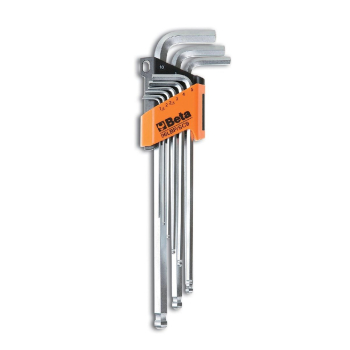 KOMPLET KLUCZY TRZPIENIOWYCH HEX 9 SZTUK 1.5-10MM