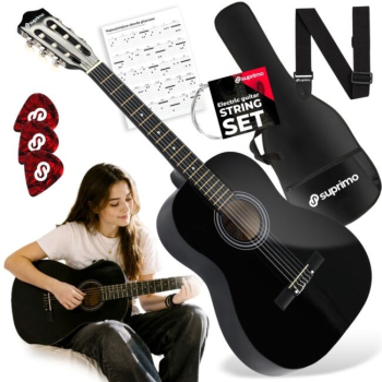 SUPRIMO CG34 BK gitara klasyczna 3/4 36 cali czarn