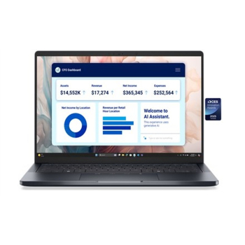 Dell Pro Premium 14 PA14250 | 14 " | FHD+ | Anti-glare | Intel Core Ultra 7 | 266V | 16 GB | LPDDR5x | Solid-state drive capacity 512 GB | Intel Arc G