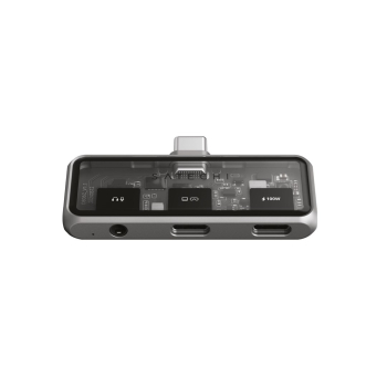 Mobilny adapter USB-C Satechi Mobile XR Hub z audio (1x USB-C 100W PD; 2.0 data i audio, 1x USB-C DP 1.4 4K@60Hz; 3.0 10 Gbps, 1x 3.5mm audio in/out)