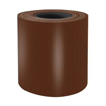 C.TAŚMA OGRODZENIOWA+KLIPSY 19cm x 35mb BRĄZOWA