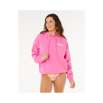 Bluza damska RIP CURL Surf Puff Heritage Hood rĂłĹĽowa - M
