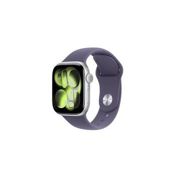 Apple Watch Series 11Â GPS + Cellular 42mm Silver Aluminium Case with Purple Fog Sport Band - S/M