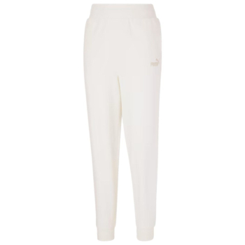 Spodnie damskie Puma ESS+ Embroidery High-Waist Pants FL kremowe 670007 99 L