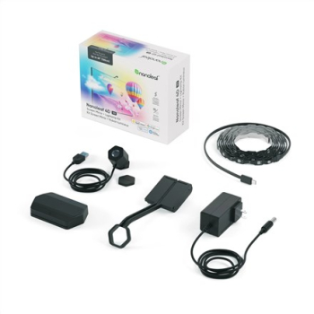 Nanoleaf 4D V2 Lustro do telewizora + zestaw pasków świetlnych (do telewizora i monitora do 65'')|24 W|Wielokolorowe RGB