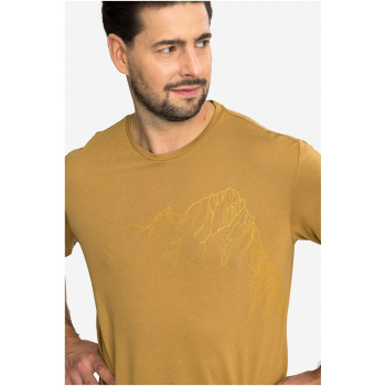 T-shirt męski VIKING Morain Bamboo Man jasno brązowy   M