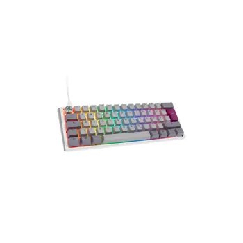 Ducky One 3 Mist Szara Mini Klawiatura Gamingowa, RGB LED - MX-Silent-Red