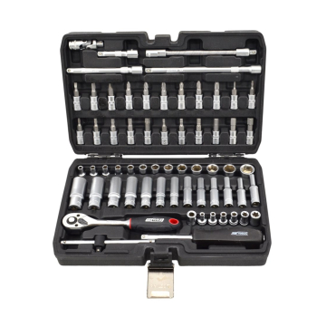 AWTOOLS ZESTAW KLUCZY   63el. 1/4" BLACK LINE