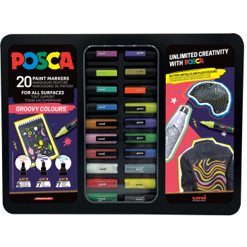 POSCA Marker UNI Etui Groovy Colours 20x
