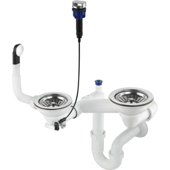 Syfon do zlewozmywaka granitowego 1.5- i 2-komorowego - Space-Saver ZXY 9973