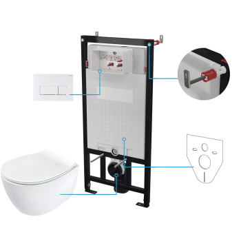 Zestaw WC podtynkowy 6 w 1