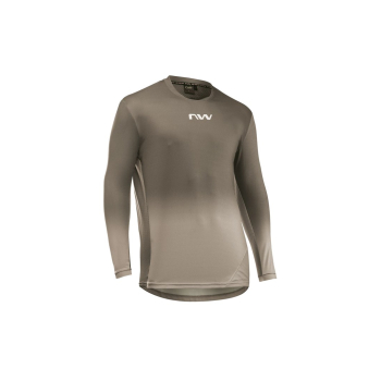 Koszulka rowerowa NORTHWAVE Edge 2 Jersey L/s brązowa - L