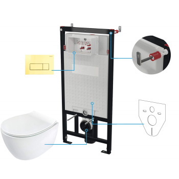 Zestaw WC podtynkowy 6 w 1