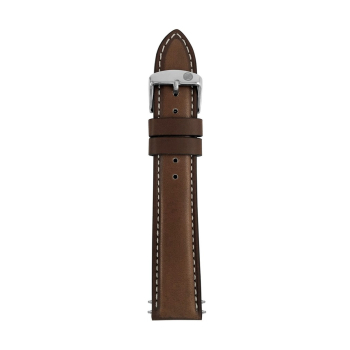 Pasek skórzany Zeppelin ciemnobrązowy, 20 mm