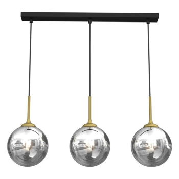 PENDANT LIGHT BURSA 3XE14 LINE BL/GOLD