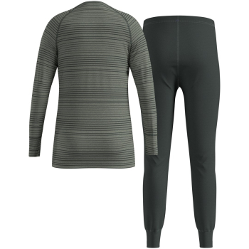 Bielizna termoaktywna - zestaw Odlo Set long ACTIVE WARM SET roz. 128cm Szara
