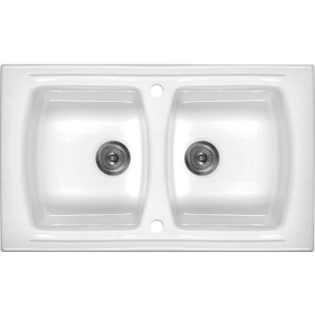 Zlewozmywak ceramiczny 2-komorowy ZCL_620N 5908212037836