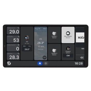 SHELLY Wall Display X2i Black panel sterujący wyświetlacz 6,95 czarny,SHELLY Wall Display X2i Black panel sterujący wyświetlacz 6